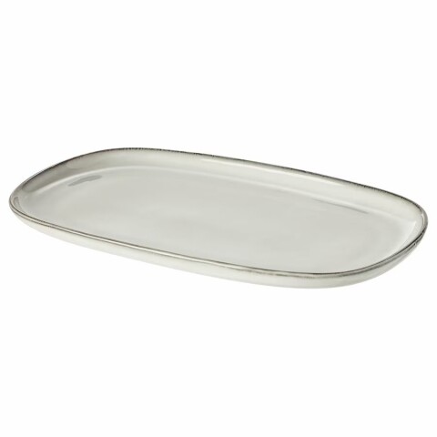 PLATO RECTANGULAR CERAMICA GRIS ORGANIC 20x12CM PLATO RECTANGULAR CERAMICA GRIS ORGANIC 20x12CM