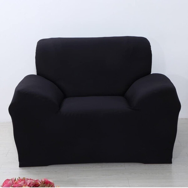 Cubre Sofa Elastico Elastizado Funda 1 Cuerpo Plaza Variante Color Negro