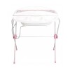 Bañito Catre Plegable para Bebe con Cambiador Bebesit Shower Rosa