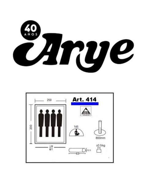 Carpa Autoarmable Arye para 4 Personas Modelo 414 Carpa Autoarmable Arye para 4 Personas Modelo 414
