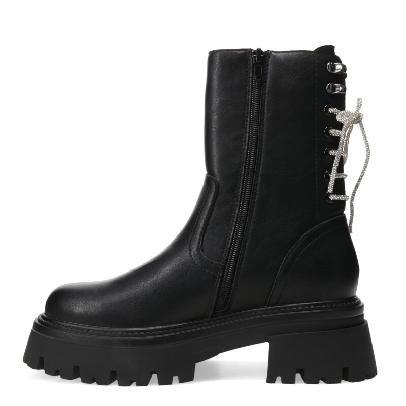 Botas de Mujer Miss Carol GIULIO con cordones strass Negro