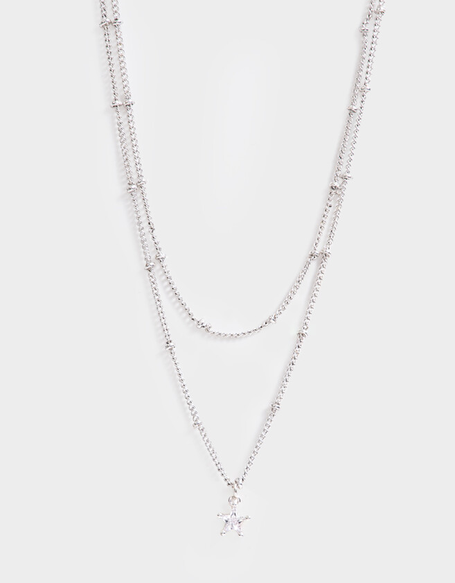 Collares Cortos Con cubic zirconia Collar Corto Con Cubic Zirconia - Plateado