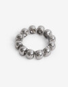 Anillos Medianos y Grandes Special Price Anillo Esferas Metal Plateado - Plateado Rodio