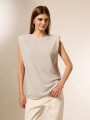 Remera Micaeli Plateado