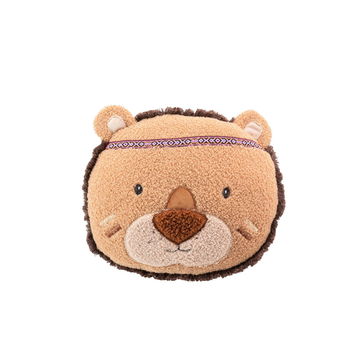 CARAS KIDS, LION - POLIESTER NATURAL-BEIGE ALMOHADÓN 