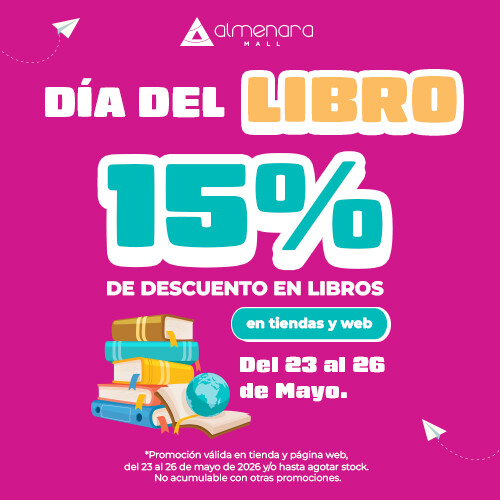 Descuento del 15 off en libros