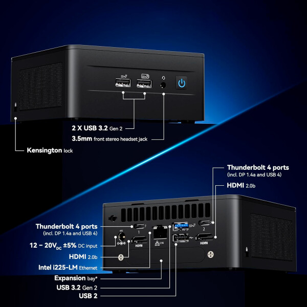 Mini Pc Nuc Intel I7-1260p 12 Pro NUC ASUS I7-1260P 12 PRO KIT