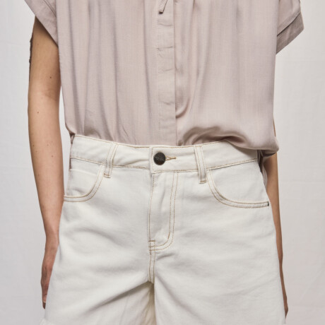 SHORT OMBRA Blanco