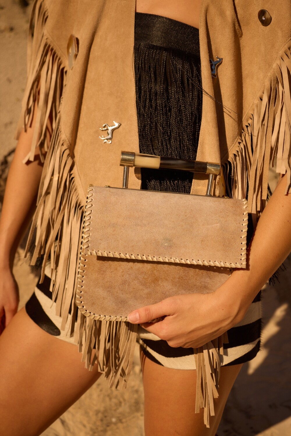 The Mini Box Handbag Lonja / Negro