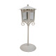 Farol Candelabro de Pie Blanco