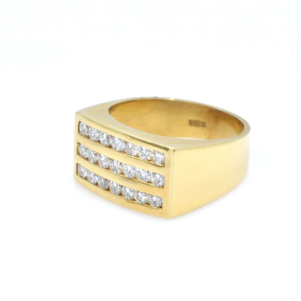 Anillo De Oro 18K Con Brillantes Anillo De Oro 18K Con Brillantes