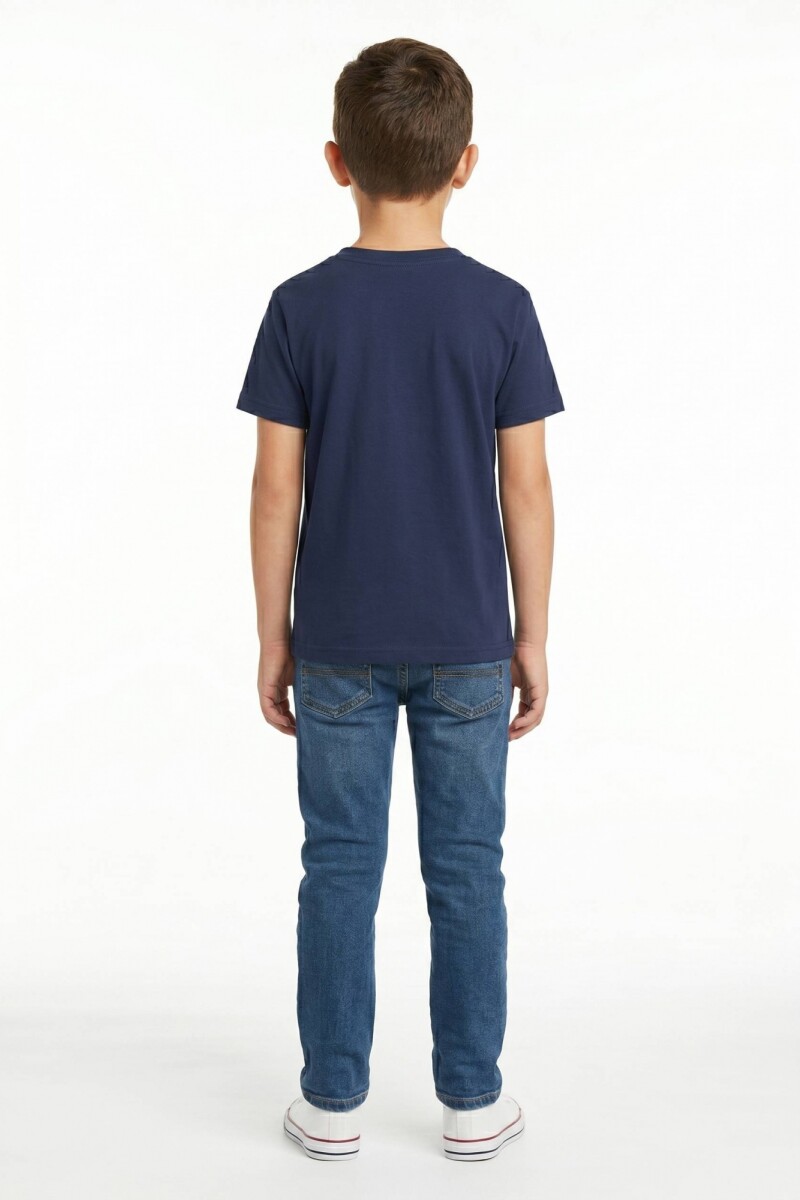 Remera cuello redondo ICONIC 150 AZUL MARINO