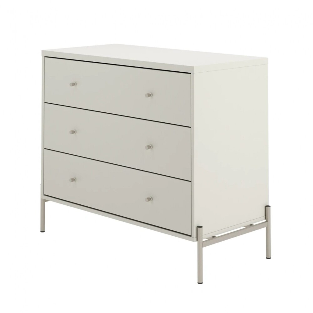 Cómoda Jasper 3 cajones White Matte champ