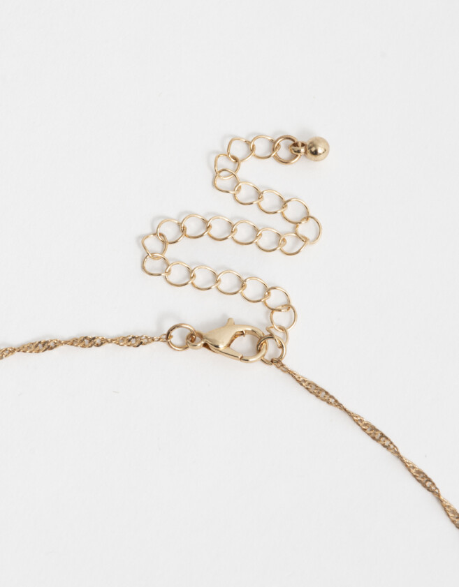 Cadena Corta con Dije Birthflowers Cortos Con Birthflowers - Dorado