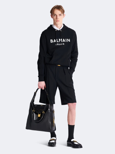BALMAIN - HOODIE ESTAMPADO PARIS Negro