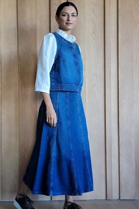 Pollera Mónaco Denim azul