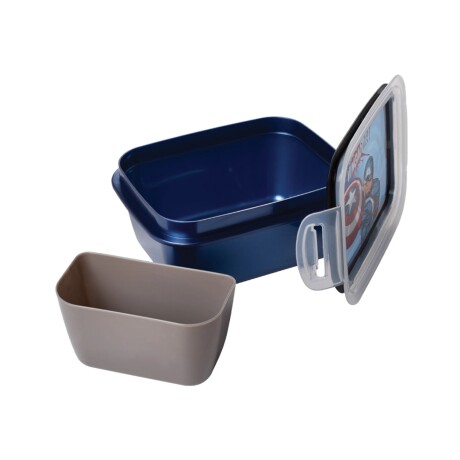 Lunchera infantil c/división 630ml Capitan America
