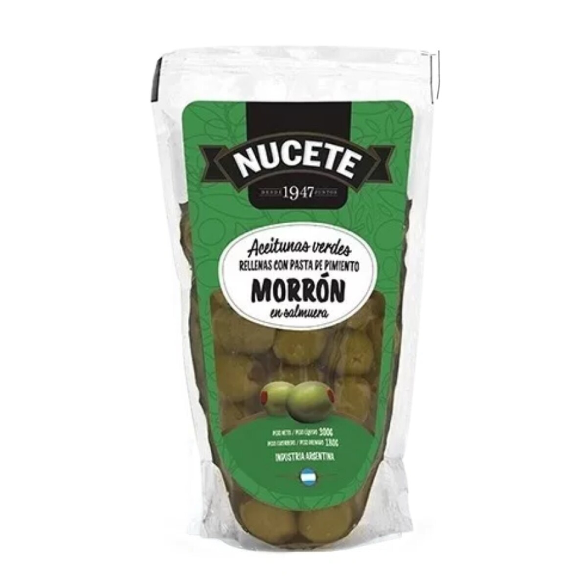 Nucete Aceitunas Verdes Rellenas Doypack 180g 