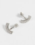 Aros Pasantes Con strass Aros Con Strass - Plateado