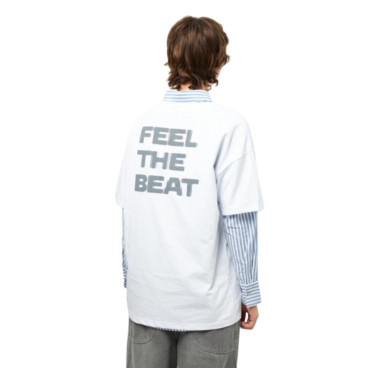 REMERA DRUMS - BLANCO 