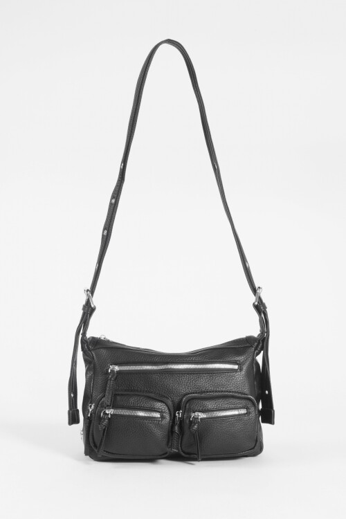 Bandolera doble bolsillo negro