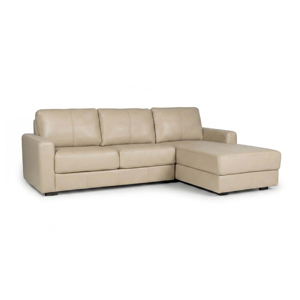 Rinconera Como - Cuero Básico - 2 + Chaise derecho - Arena 