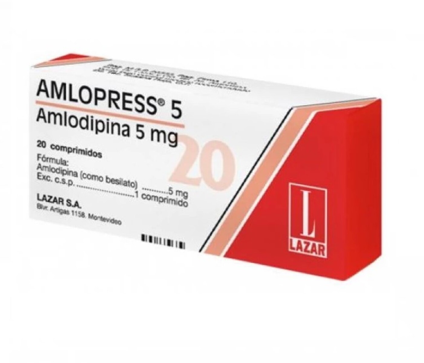 Amlopres 5mg 20 Comprimidos 