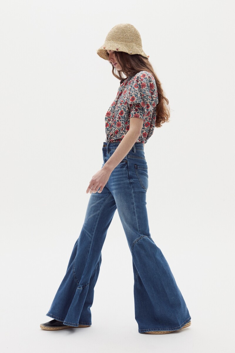 Camisa Cambria en Algodon Red Dahlia