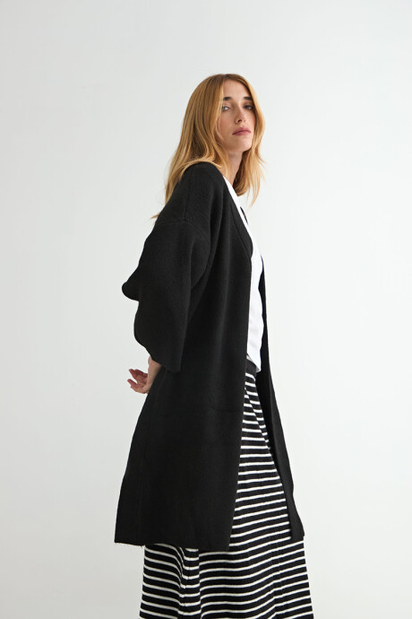 SACO TEJIDO ALHELÍ Negro