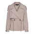 VMBRAVESIENNA SHORT TRENCHCOAT Moon Rock