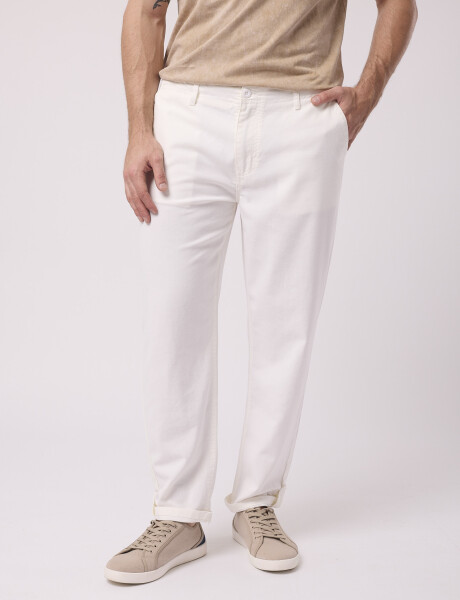 Pantalon lino crudo
