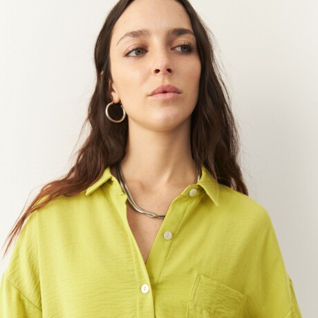 CAMISA AQUA Verde Manzana