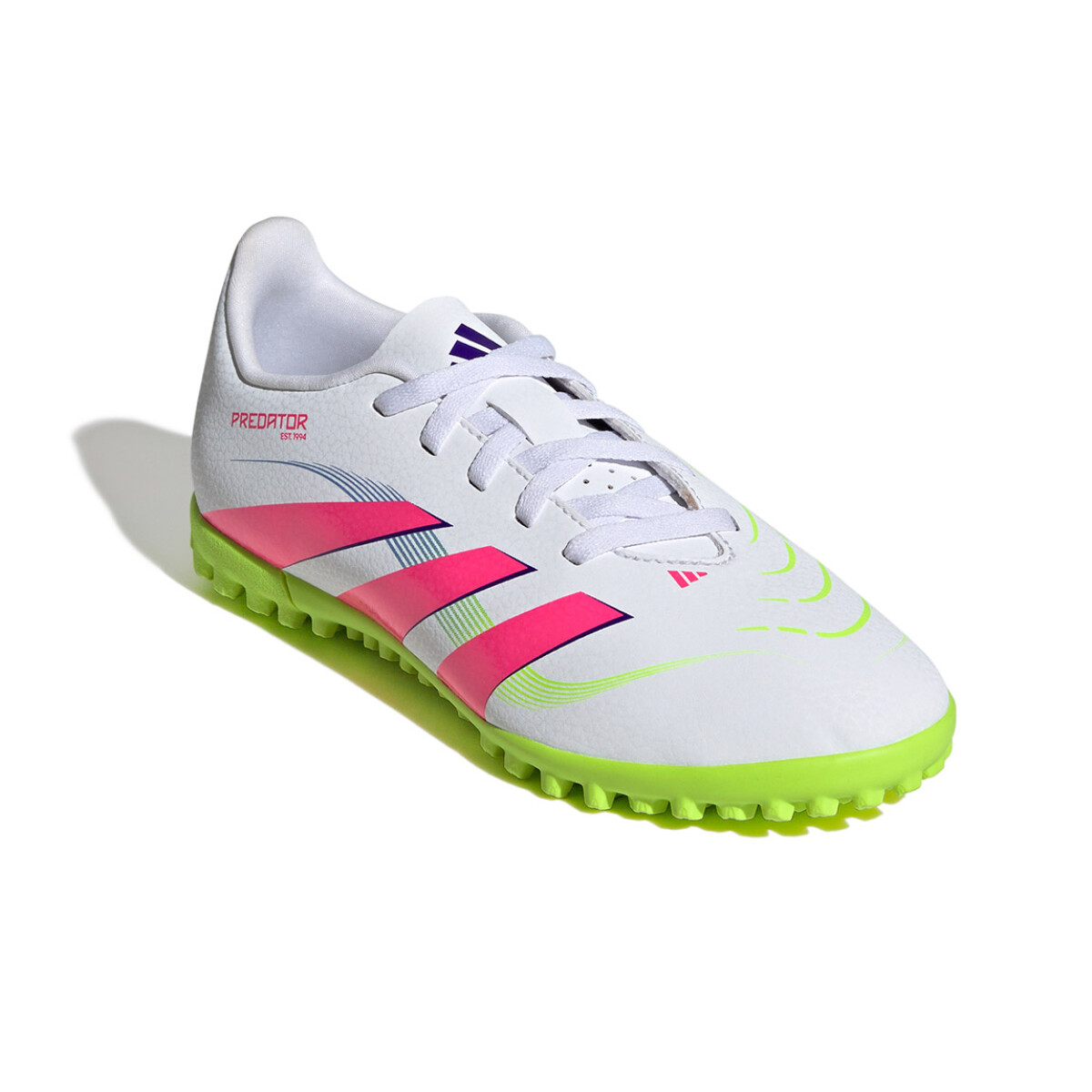 Championes de Fútbol Niño Adidas Predator Club TF - Blanco-Rosado 