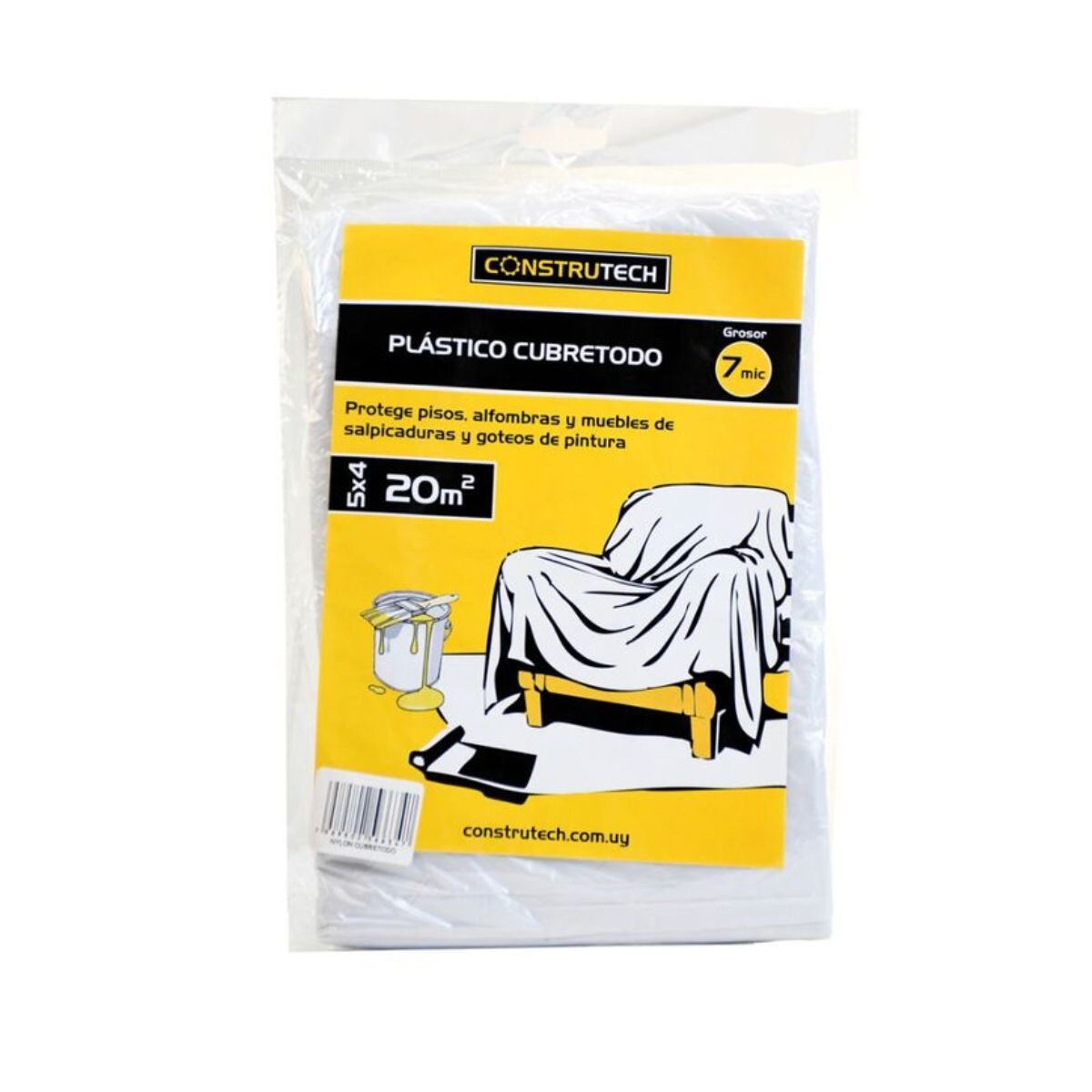 Nylon Cubretodo 20m2 Construtech 