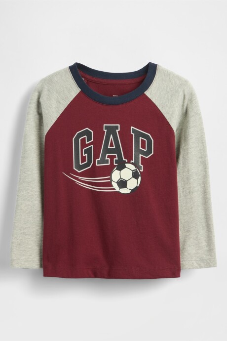 Remera Logo Gap Toddler Niño Red Delicious
