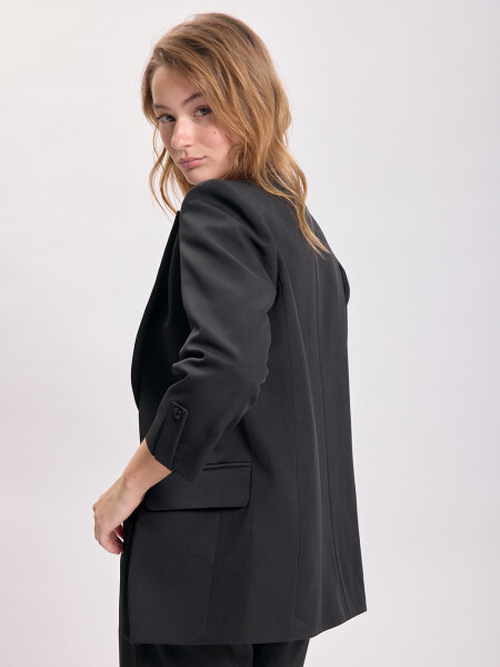 Blazer manga 3/4 Negro