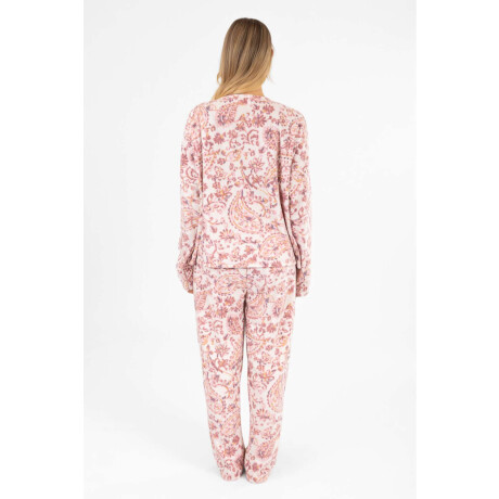 Pijama celina all over Rosado