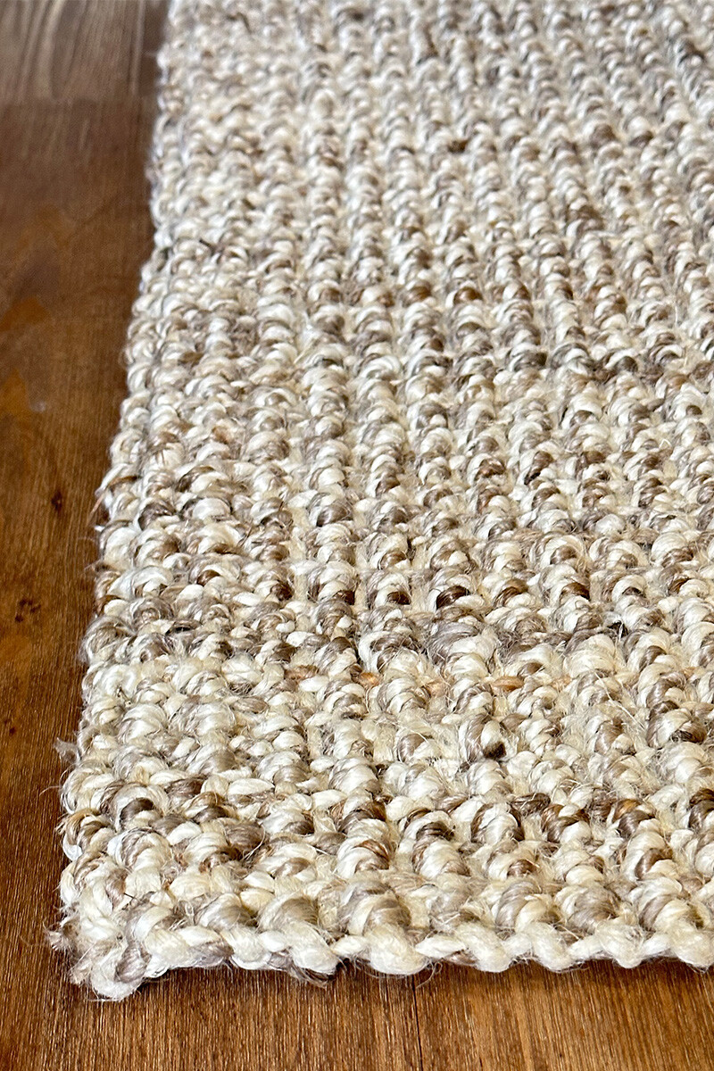 Ellora ALFOMBRA ELLORA JUTE 200X300 SILVER BOUCLE