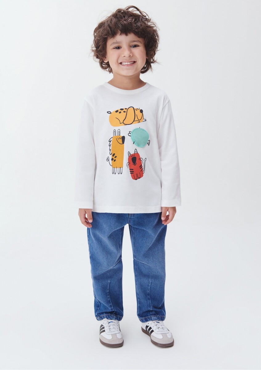 CAMISETA ML MASC - BEGE CLARO 
