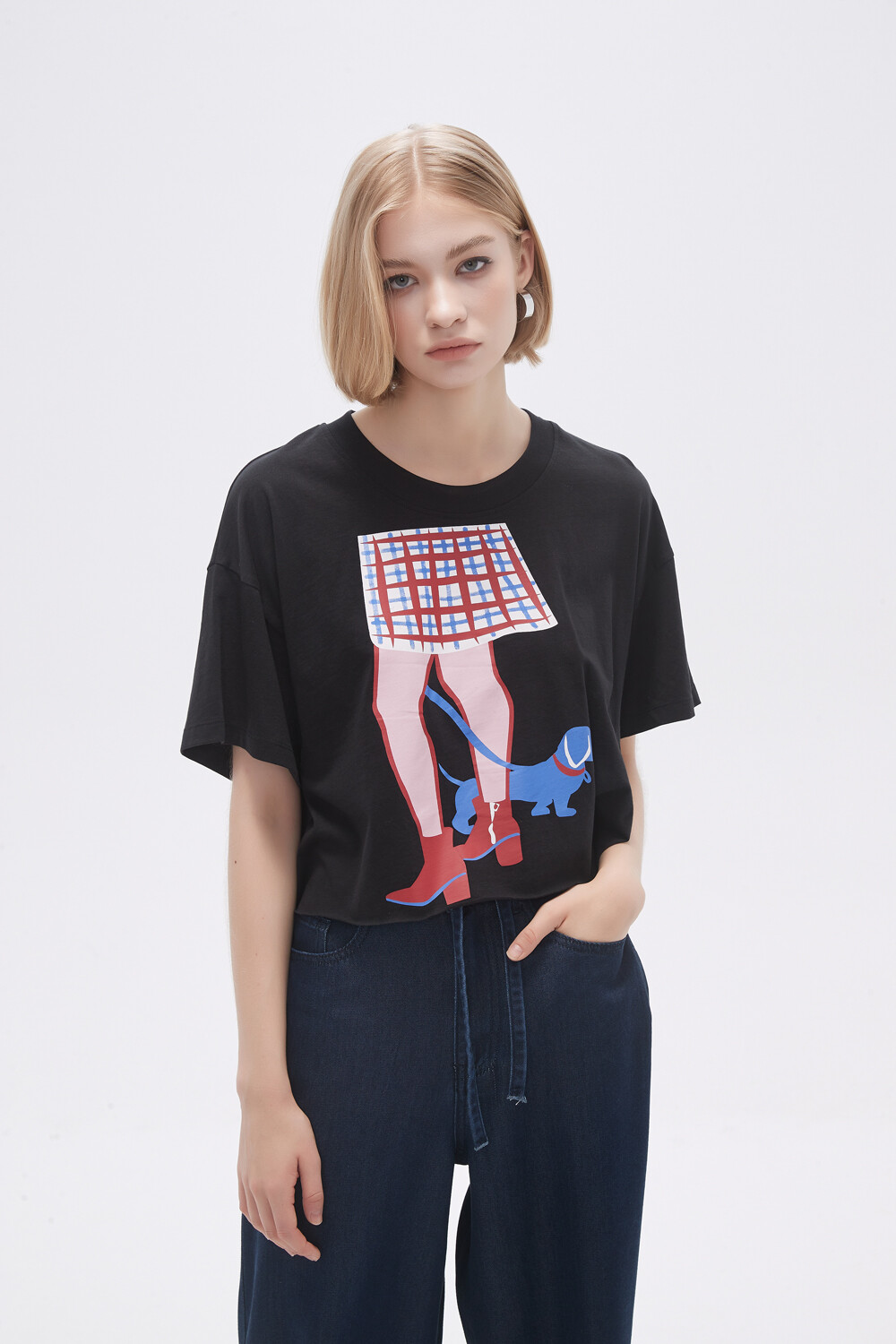 Remera Houndas Estampado 1