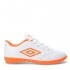 Championes de Fútbol 5 Infantiles Umbro Classico II Blanco - Anaranjado