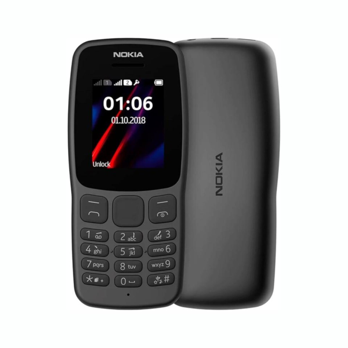 Outlet - Nokia 106 (2018) 4 Mb Gris Oscuro 4 Mb Ram 