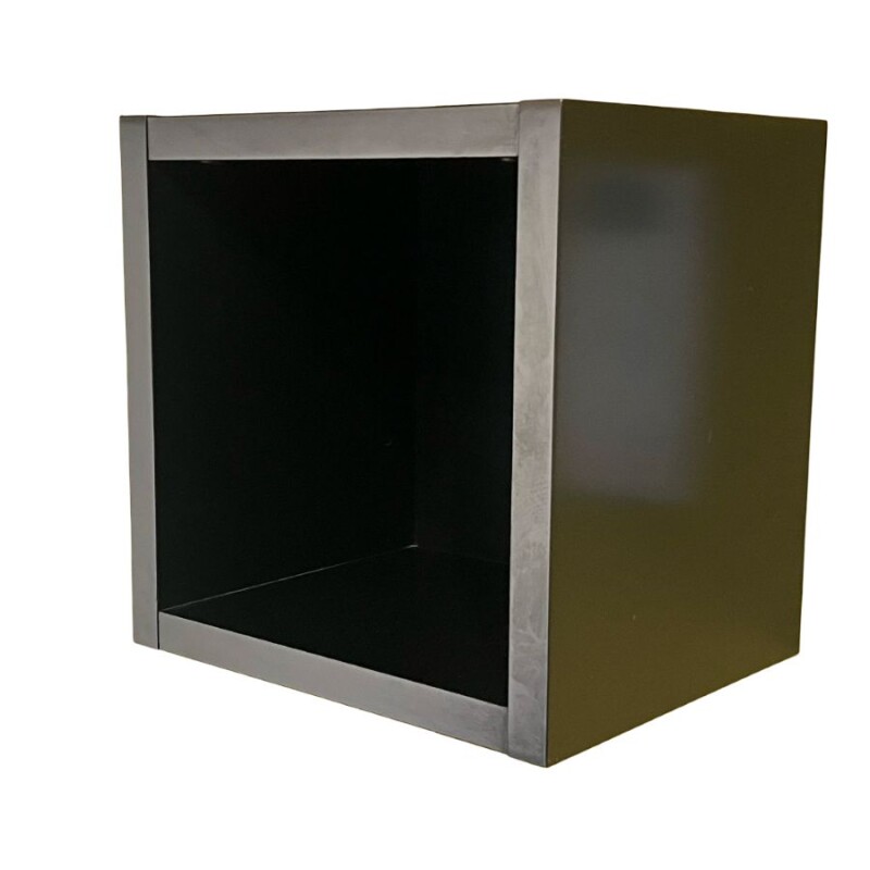 Cubo decorativo flotante para pared - Negro Cubo decorativo flotante para pared - Negro
