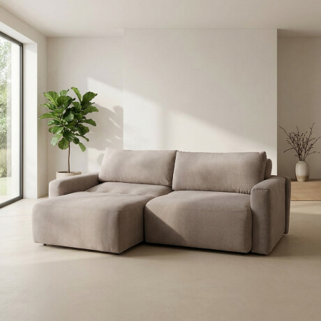 Sofá Cama Empeiro (Retráctil) - Tela Microfibra FX4-11 (Tostado)