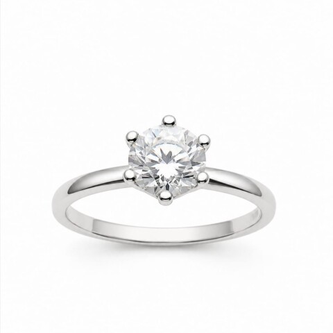 Anillo con zirconia al centro Anillo con zirconia al centro