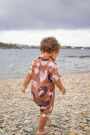 BABY LINEN SHIRTSUIT Spotted Caramel