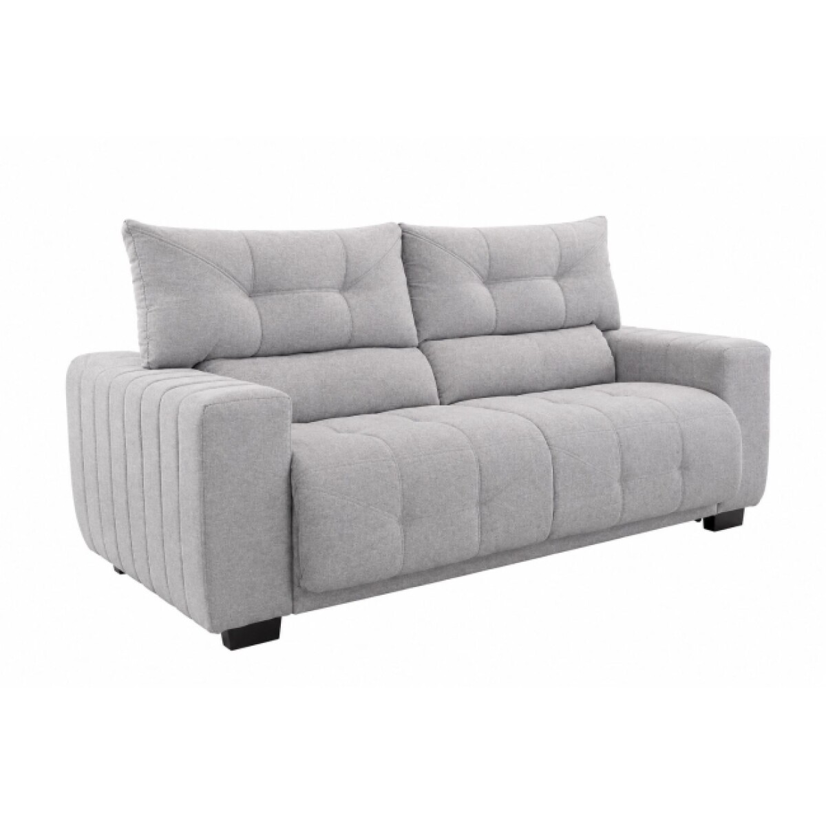 Sofa Le Mans 2 Cuerpos Hellen Gris Oscuro 