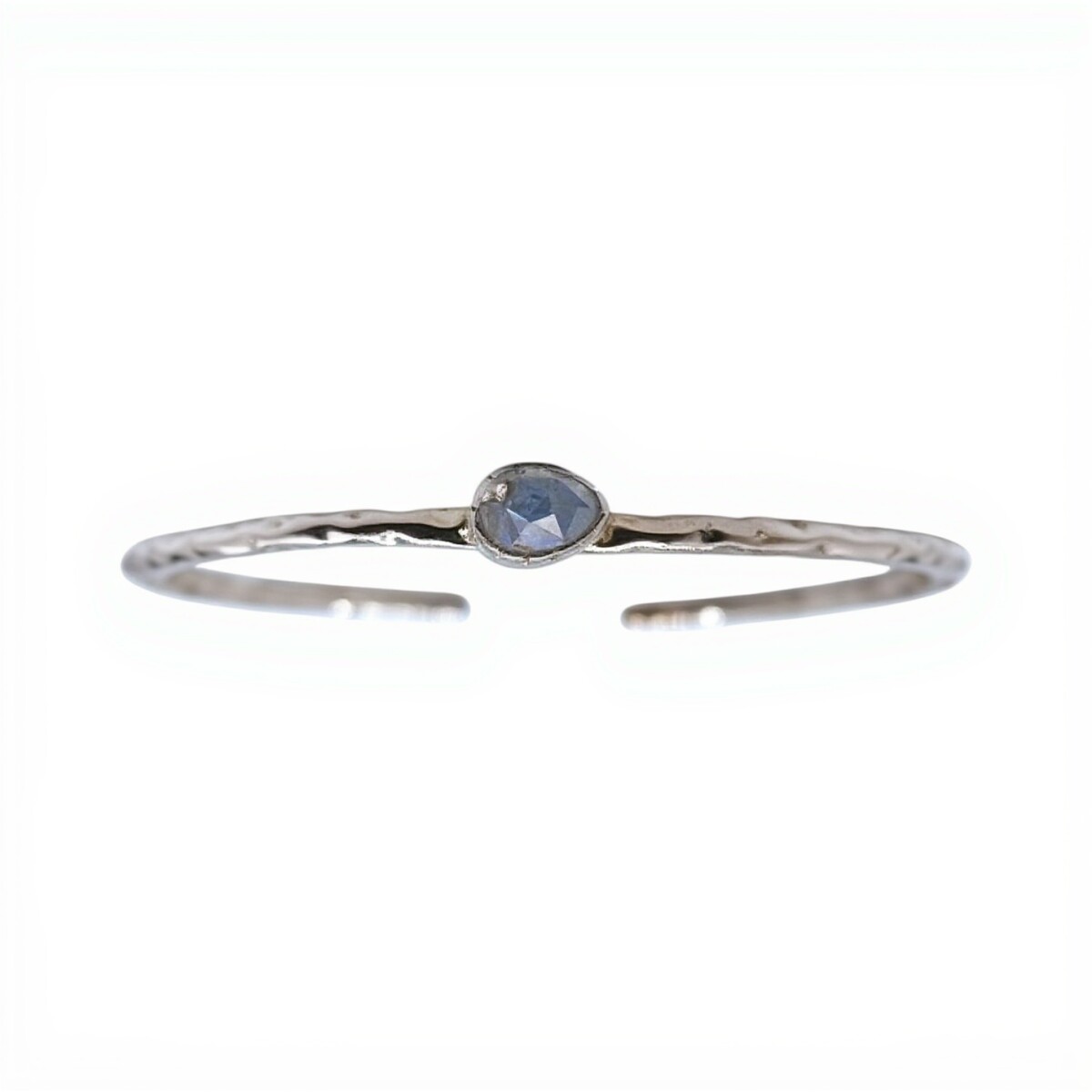 Brazalete Delhi-Plata rodinada 925- Piedra Luna-BR2017 - conpiedra 