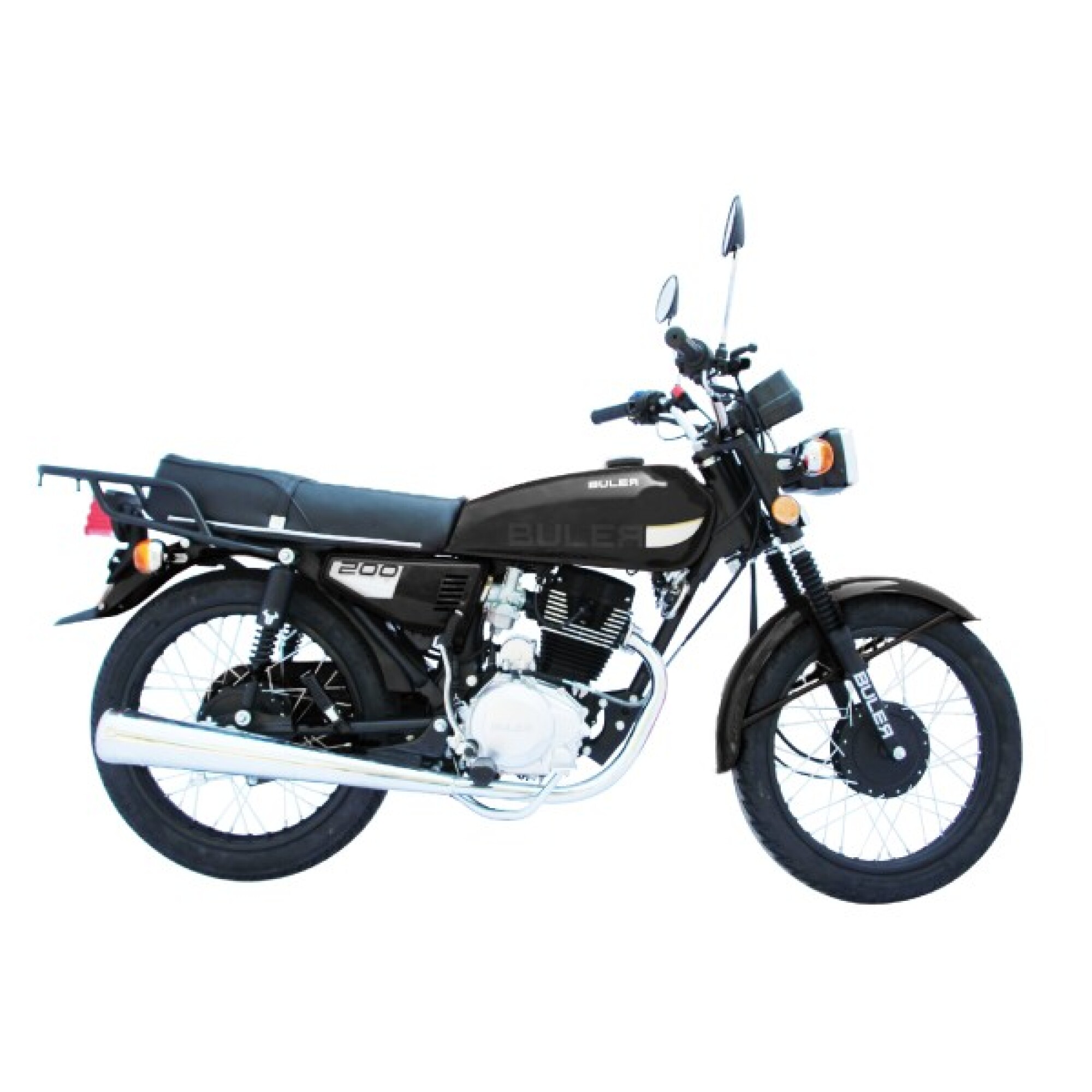 Moto Buler Cobra 200cc Rayos - Negro
