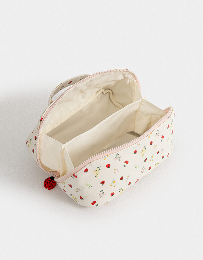 Porta Cosméticos Portacométicos Valija Flores - Estampado Flores